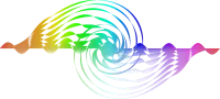 rainbow audio waves